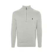 【預售】Polo Ra1ph Lauren 25FW 小馬刺繡 針織老錢風半拉鏈立領polo衫長袖毛衣T恤衛衣 三色：圖片 3