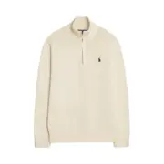 【預售】Polo Ra1ph Lauren 25FW 小馬刺繡 針織老錢風半拉鏈立領polo衫長袖毛衣T恤衛衣 三色：圖片 4