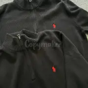 【預售】Polo Ra1ph Lauren 25FW 小馬刺繡 針織老錢風半拉鏈立領polo衫長袖毛衣T恤衛衣 三色：圖片 6