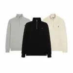 【預售】Polo Ra1ph Lauren 25FW 小馬刺繡 針織老錢風半拉鏈立領polo衫長袖毛衣T恤衛衣 三色