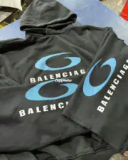 【現貨】巴黎 BLC 24SS Loop Sports Icon 循環運動 新款 帽T連帽衛衣帽衫 黑色 廓形剪裁：圖片 8