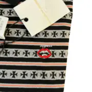 【現貨】Chrome Hearts 23SS 條紋Logo刺繡 長袖Polo衫T恤 CH克羅心 空哈：圖片 6