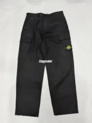 【現貨】【過驗】STONE ISLAND 26SS 石頭島 高密度重磅帆布工裝褲長褲直筒褲 鬆緊腰圍 黑色：圖片 2