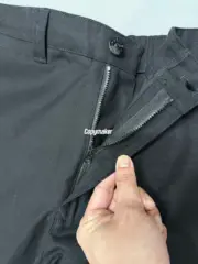 【現貨】【過驗】STONE ISLAND 26SS 石頭島 高密度重磅帆布工裝褲長褲直筒褲 鬆緊腰圍 黑色：圖片 8