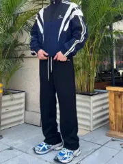 CELIN 22FW 素面純色 經典刺繡logo 直筒運動鞋長褲 基本款：圖片 4