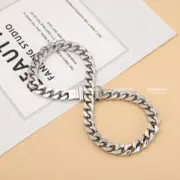 1V 20SS Necklace Chain Links 銀色 古巴項鍊 鋼項鍊 吊墜 50CM：圖片 6