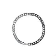 1V 20SS Necklace Chain Links 銀色 古巴項鍊 鋼項鍊 吊墜 50CM：圖片 7