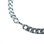 1V 20SS Necklace Chain Links 銀色 古巴項鍊 鋼項鍊 吊墜 50CM：圖片 9