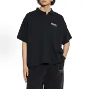 【現貨】巴黎 BLC 25SS 經典可樂刺繡logo 海浪波浪 Polo衫短袖T恤：圖片 3