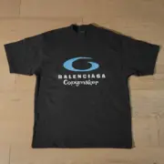 【現貨】巴黎 BLC 24SS Loop Sports Icon 循環運動 新款 短袖T恤 黑色：圖片 8