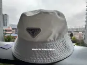 PRA 尼龍 三角標 徽章 漁夫帽 帽子 白色：圖片 11