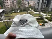 PRA 尼龍 三角標 徽章 漁夫帽 帽子 白色：圖片 12