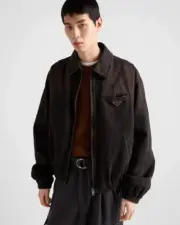 【預售】【原廠面料】PRA 24FW 棕色復古水洗褪色牛仔重磅3M棉服外套 HH原廠三角牌 短寬版型：圖片 2