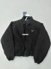 【預售】【原廠面料】PRA 24FW 棕色復古水洗褪色牛仔重磅3M棉服外套 HH原廠三角牌 短寬版型：圖片 9