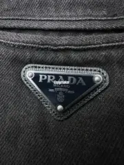 【預售】【原廠面料】PRA 24FW 棕色復古水洗褪色牛仔重磅3M棉服外套 HH原廠三角牌 短寬版型：圖片 10