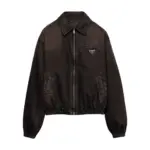 【預售】【原廠面料】PRA 24FW 棕色復古水洗褪色牛仔重磅3M棉服外套 HH原廠三角牌 短寬版型