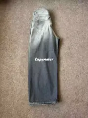 【現貨】Acne Studios 24SS Super Baggy 廓形 水洗石墨白漸層黑灰 2023M 寬鬆牛仔褲長褲工裝褲：圖片 10