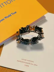 1V LIGHT RING 秀款 黑水晶 字母logo 黑色五彩寶石戒指 黑魂 合金鋯石：圖片 7