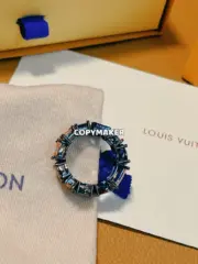 1V LIGHT RING 秀款 黑水晶 字母logo 黑色五彩寶石戒指 黑魂 合金鋯石：圖片 9