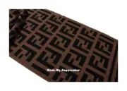 FD logo 雙面字母 經典款 羊毛蠶絲 圍巾 披肩：圖片 13