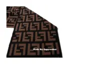 FD logo 雙面字母 經典款 羊毛蠶絲 圍巾 披肩：圖片 14