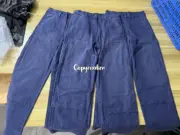 【預售】【雙11新品】PRA 25SS 素色簡約 皮質三角標 帆布伐木褲工裝褲長褲 霧藍：圖片 6