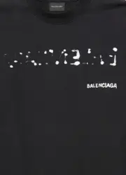 巴黎 BLC 23SS Logo-Print T-Shirt 溶解字母 模糊字母 短袖T恤：圖片 8