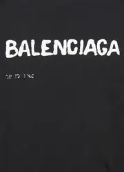 巴黎 BLC 23SS Logo-Print T-Shirt 溶解字母 模糊字母 短袖T恤：圖片 9