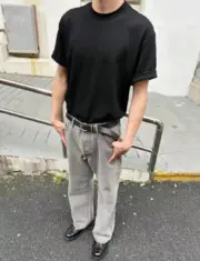 【現貨】Acne Studios 24SS 經典直筒微喇叭版型 水洗煙灰色 2021M 直筒牛仔褲長褲工裝褲：圖片 4