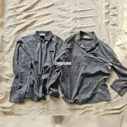 【現貨】M1U M1U 25FW 繆繆 刺繡小標logo 條紋 Polo衫長袖T恤 灰色：圖片 5