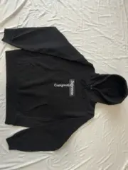 SUP 23FW Boxlogo Hoodie 經典bogo 帽T帽踢連帽衛衣 nigo同款 黑色：圖片 3