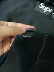 SUP 23FW Boxlogo Hoodie 經典bogo 帽T帽踢連帽衛衣 nigo同款 黑色：圖片 7