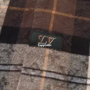 【預售】【雙11新品】1V 26SS 老花格紋拼色法蘭絨 襯衫夾克polo衫：圖片 9