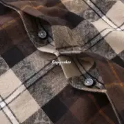 【預售】【雙11新品】1V 26SS 老花格紋拼色法蘭絨 襯衫夾克polo衫：圖片 10