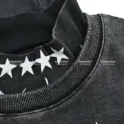 Givenchy 23SS GVC 重工水洗 疊層拼接 刺繡字母 連帽短袖T恤：圖片 11