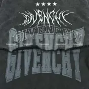 Givenchy 23SS GVC 重工水洗 疊層拼接 刺繡字母 連帽短袖T恤：圖片 12