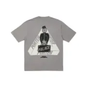 PALACE x PORTER 23FW 聯名 正面小ogo背後大印花 短袖T恤 深灰色
