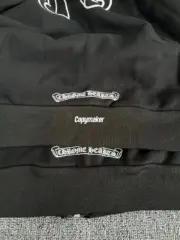 【現貨】Chrome Hearts 經典款 馬蹄梵文字母 拉鍊衛衣夾克連帽外套 黑色：圖片 7