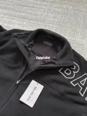 【預售】【福利回饋】BLC 巴黎 23FW 經典字母刺繡 搖粒絨外套運動外套夾克 黑色：圖片 5