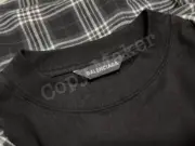 巴黎 BLC 22SS 假兩件 格紋 格子 襯衫 夾克 kanyewest同款：圖片 11