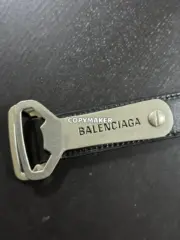 【過驗】巴黎 BLC 24SS 秀款 開瓶器開罐器 頭層牛皮 皮帶腰帶 140cm：圖片 4