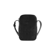 【預售】【原廠】BV家 Intrecciato編織 NAPPA 頭層牛皮 手機包單肩包側背包小包 黑色：圖片 2