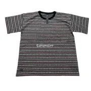 【現貨】Chrome Hearts 24SS 胸口小刺繡 條紋十字架提花 短袖T恤 CH克羅心 空哈：圖片 7