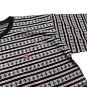 【現貨】Chrome Hearts 24SS 胸口小刺繡 條紋十字架提花 短袖T恤 CH克羅心 空哈：圖片 10