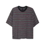 【現貨】Chrome Hearts 24SS 胸口小刺繡 條紋十字架提花 短袖T恤 CH克羅心 空哈：圖片 2