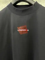 【預售】巴黎 BLC 25SS 秀款 膠帶 繃帶logo 水洗做舊 短袖T恤 黑色/藍色：圖片 12