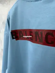 【預售】巴黎 BLC 25SS 秀款 膠帶 繃帶logo 水洗做舊 短袖T恤 黑色/藍色：圖片 21