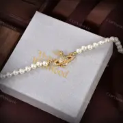 【現貨】Viv1enne Westwood mini bas relief choker 帶鑽星球浮雕 珍珠項鍊頸鍊：圖片 10