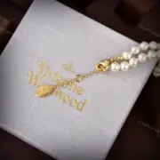 【現貨】Viv1enne Westwood mini bas relief choker 帶鑽星球浮雕 珍珠項鍊頸鍊：圖片 11