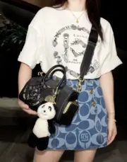 【預售】C0ACH x CLOT 26SS 經典聯名 水墨印花 短袖T恤 黑/白：圖片 4